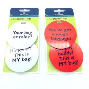 - Protege luggage tags . New